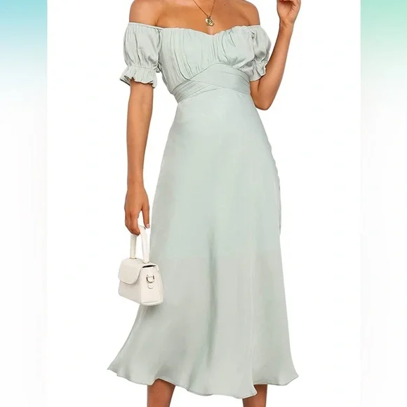 ladies sage green dress Backless Tunic Dress / Sage Green main image 1